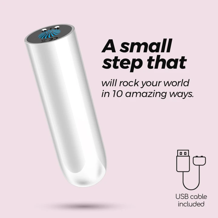 Wibrator punktowy Quackers - USB, wodoodporny, 10 trybów wibracji, kompaktowy