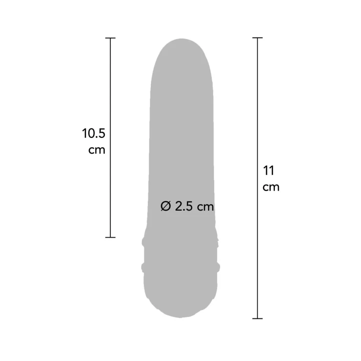 Wibrator klasyczny DIAMOND VIBE, 7 trybów, wodoodporny, 15,5 cm długości