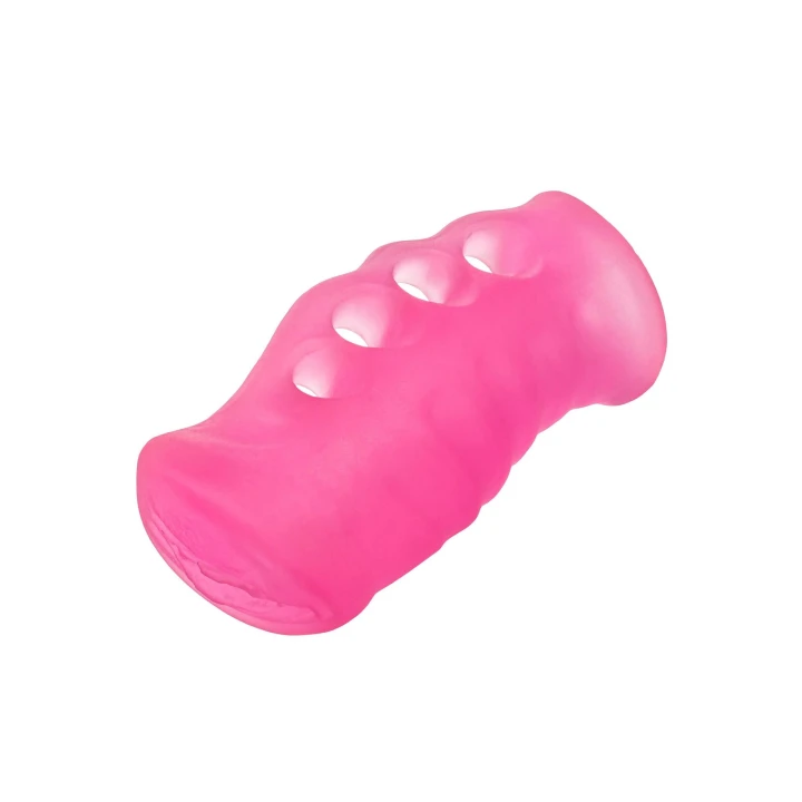 Masturbator Grip-N-Stroke Large, ergonomiczny uchwyt, teksturowane wnętrze, podwójne wejście