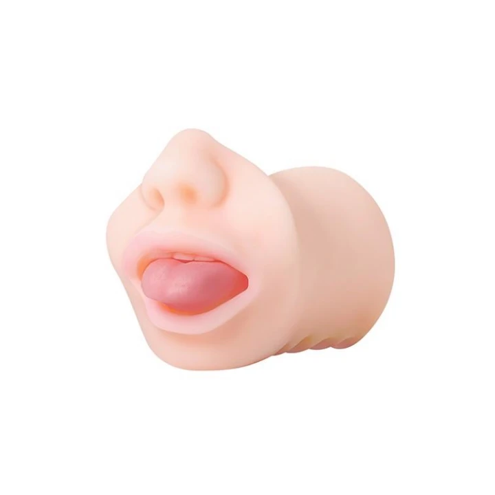 Stroker do ust z realistycznym językiem TPE, łatwy w czyszczeniu, 16,5 cm