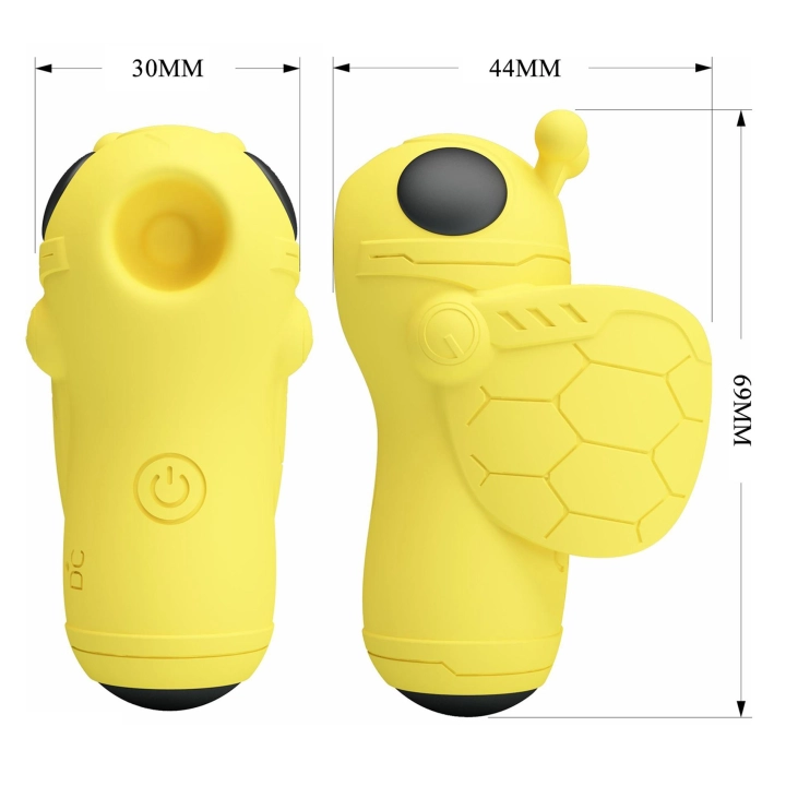 Wibrator na palec Pretty Love Super FingerMagic Bee — silikonowy, 10 trybów stukania