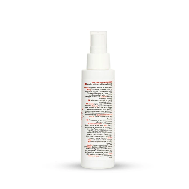 Żel intymny MyLove Taste Slide Sensitive, malina, 100 ml, aksamitna konsystencja