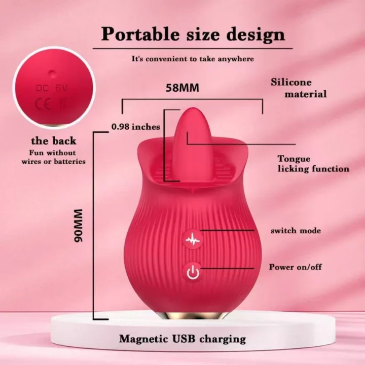 Stymulator łechtaczkowy Petal Bliss, silikon, 12 trybów wibracji, kompaktowy rozmiar