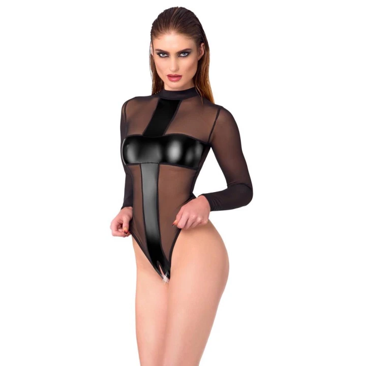 Body COTTELLI LINGERIE, przezroczyste, eleganckie wycięcie, komfort noszenia