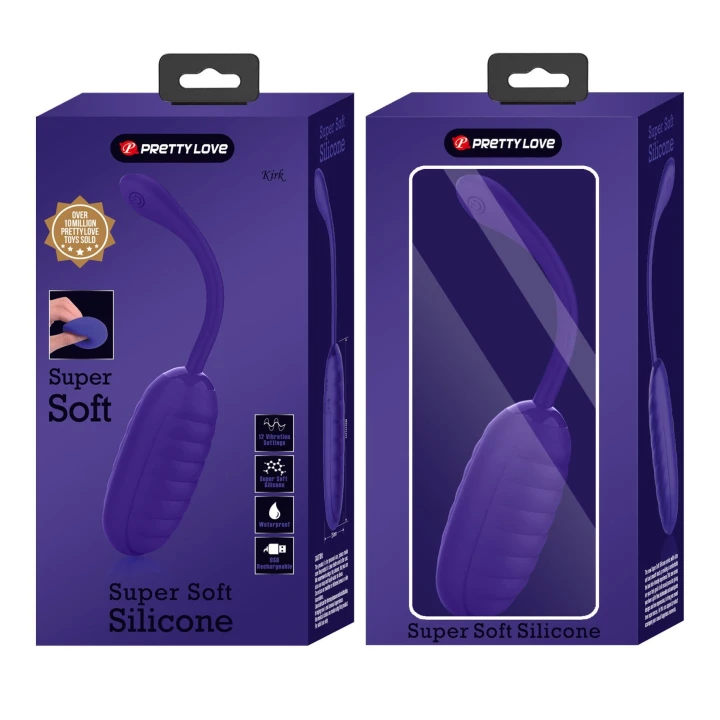 Wibrator do stymulacji - PRETTY LOVE KIRK, super miękki silikon, 12 funkcji wibracji