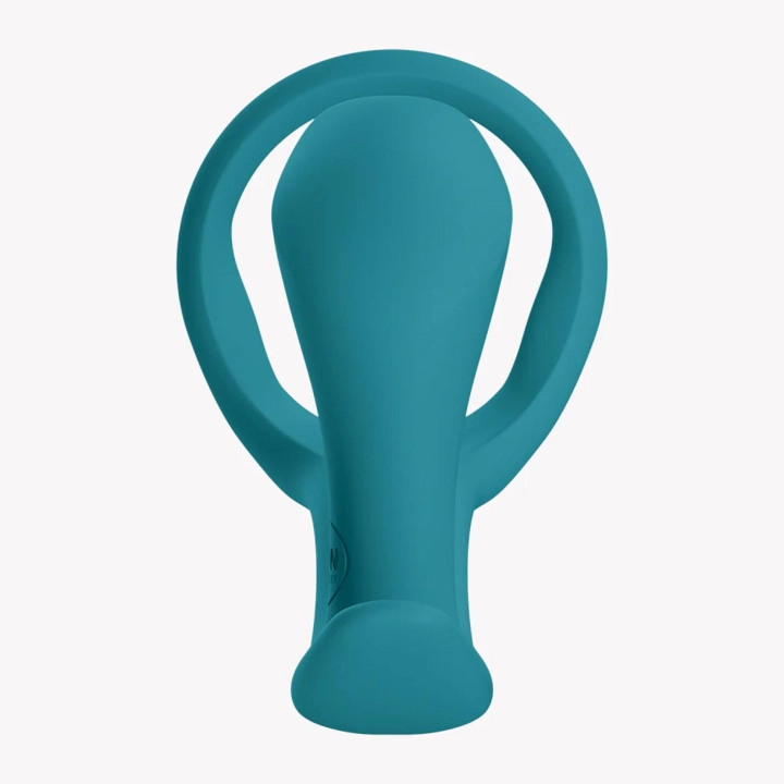 Pierścień erekcyjny z plugiem analnym Bootie Ring – silikonowy, butelkowozielony, 6,3 cm