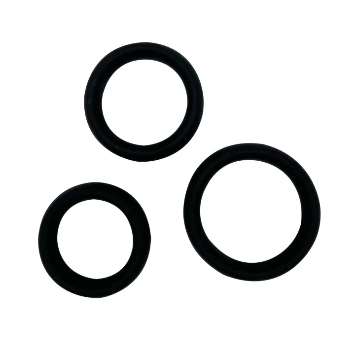 Pierścienie erekcyjne AL Sensual Pleasure, silikonowe, ergonomiczne, regulowane