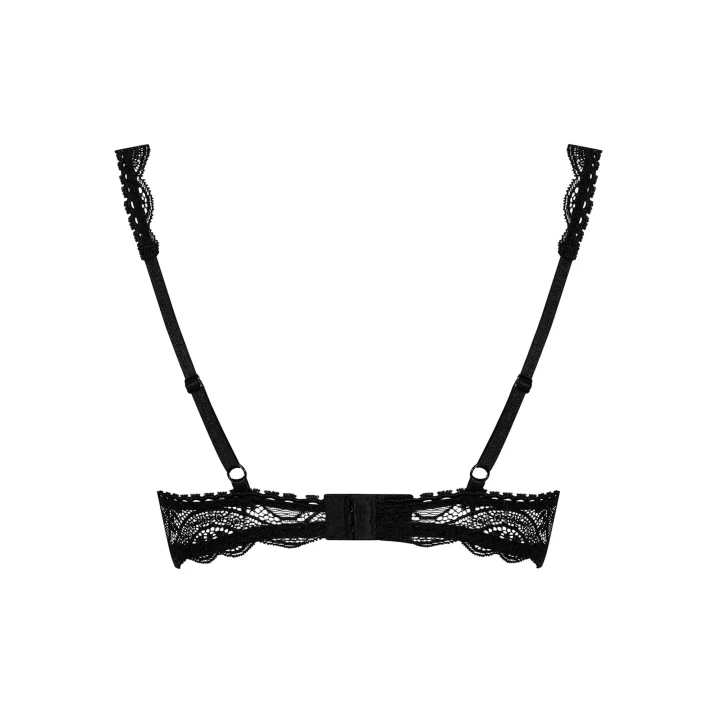 Półbiustonosz Miamor OBSESSIVE, L/XL, push-up, koronkowy tył, regulowane ramiączka