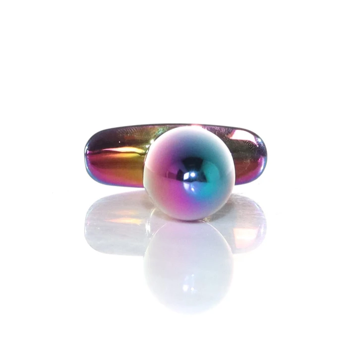 Zatyczka analna Plug-Jewellery, średnica 2 cm, stal nierdzewna, z diamentem