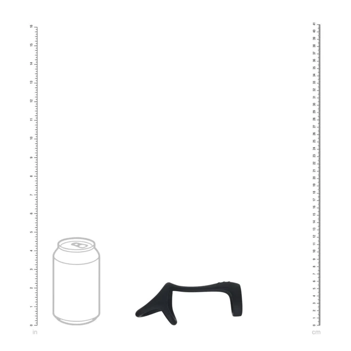 Pierścień do penisa Tri-O LEVELZ - Silikonowy, 3 pętle, 12 cm długości