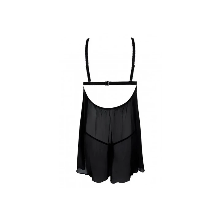 Koszulka nocna ANAIS BABYDOLL MAYA XL, regulowane ramiączka, koronkowe wykończenie