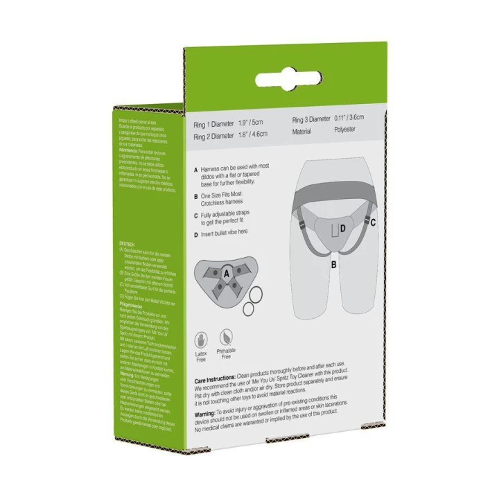 Uprząż Strapon Me You Us, regulowana, fioletowa, uniwersalny rozmiar