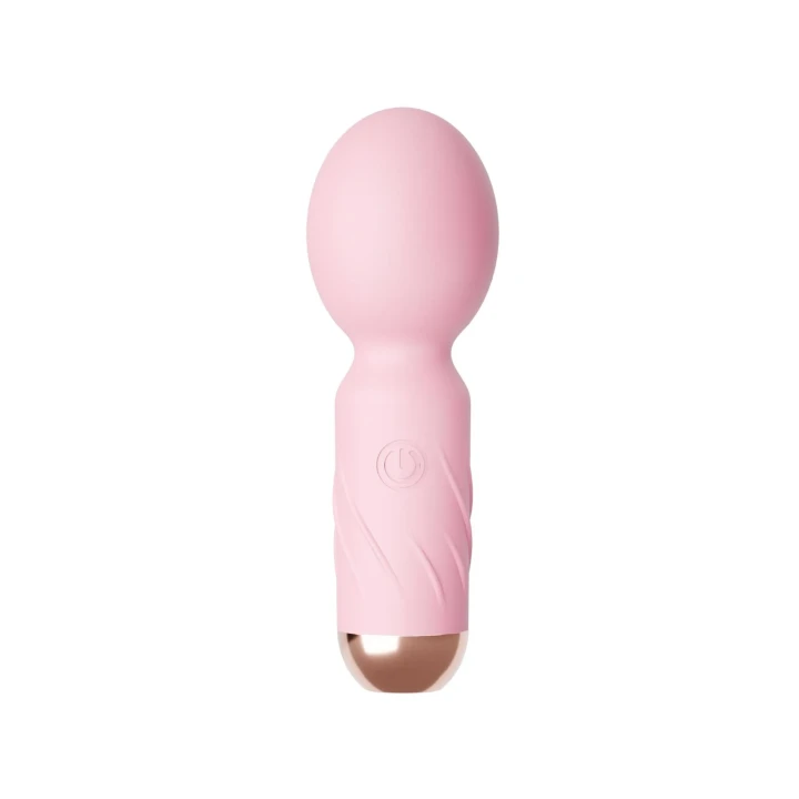 Masażer mini, Cute Mini Wand Pink, 10 trybów wibracji, wodoodporny, silikon medyczny