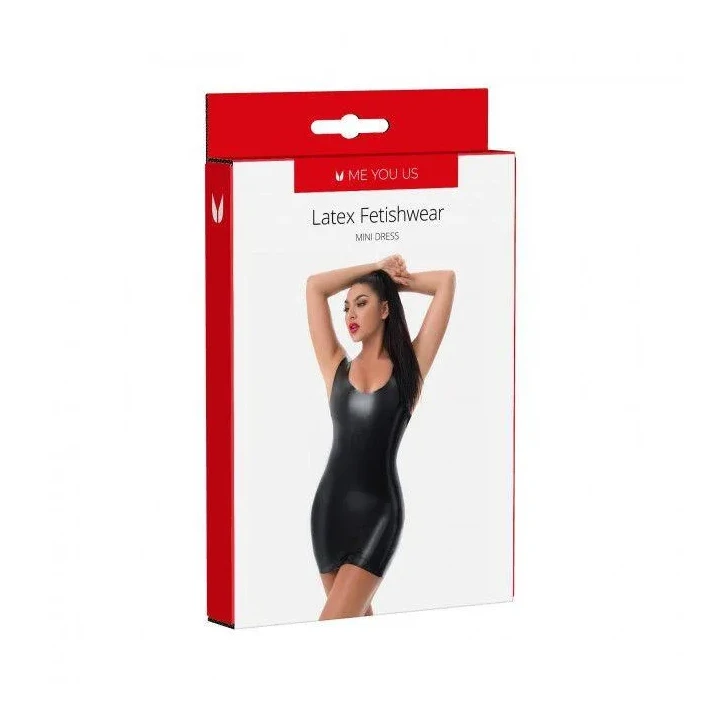 Sukienka lateksowa Me You Us, rozmiar M, bez rękawów, obcisły krój