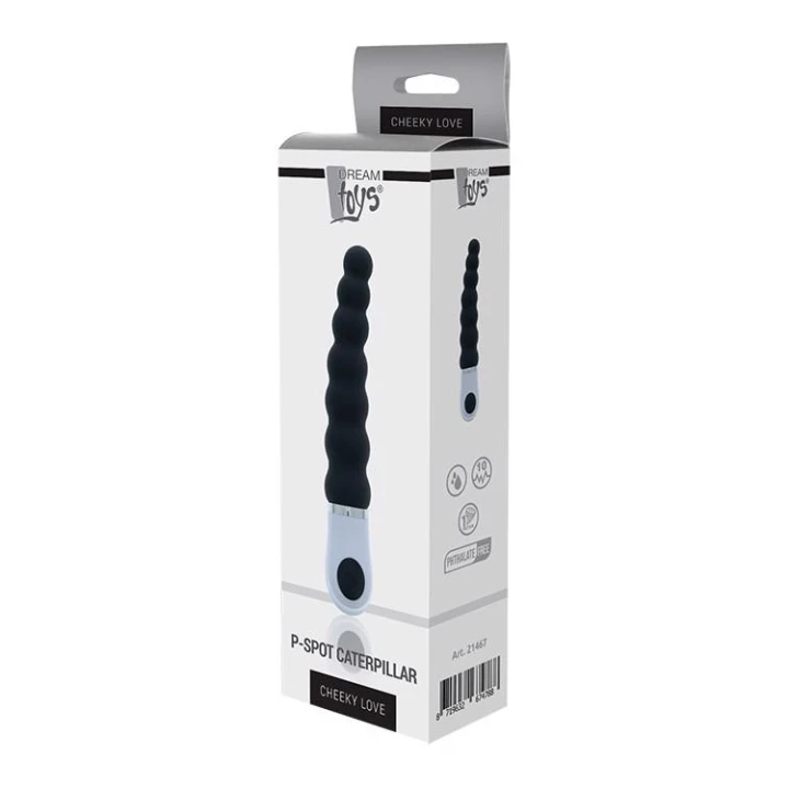 Wibrator P-spot Cheeky Love, silikonowy, 10 funkcji, wodoodporny, czarny