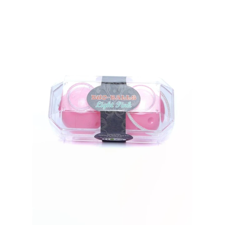 Kulki gejszy Duo-Balls Light Pink, 21 cm długości, 3,2 cm średnicy, trening Kegla