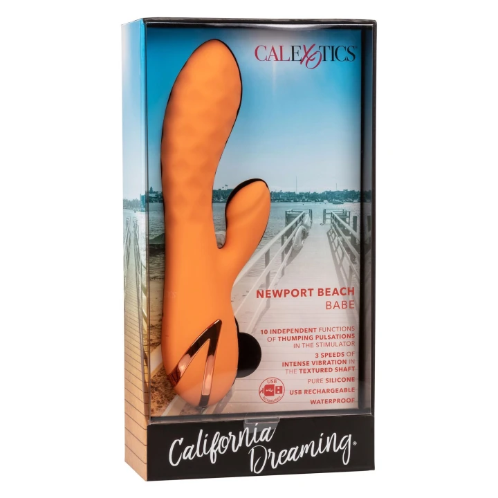 Masażer do ciała California Dreaming® Newport Beach Babe, silikon, wodoodporny, 3 prędkości