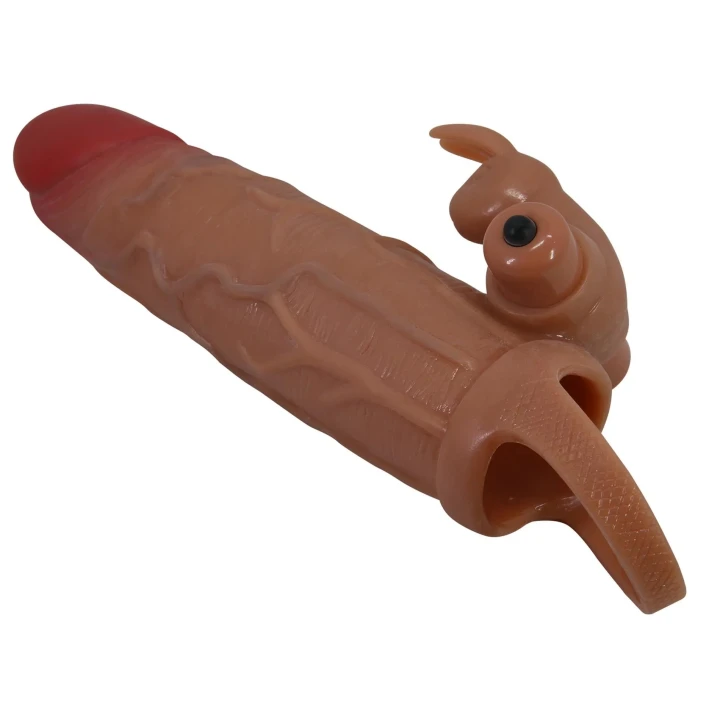Dildo PRETTY LOVE - Osmar, 20,5 cm, 10 trybów wibracji, przezroczysty TPR