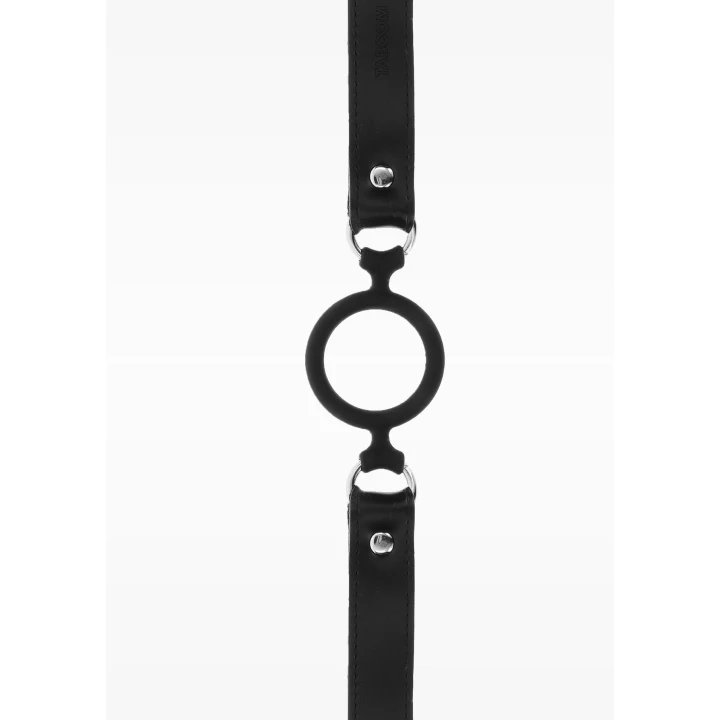 Knebel ringowy TABOOM | Silikon, PU Skóra | Regulowane zapięcie, 5.2 cm średnicy