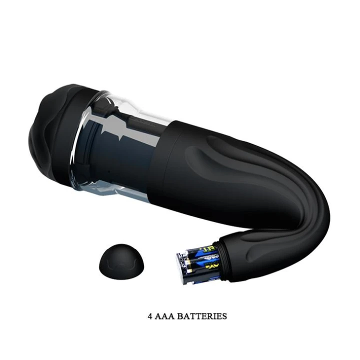 Masturbator TPR PRETTY LOVE - obracająca komora, 4 prędkości, wibracje