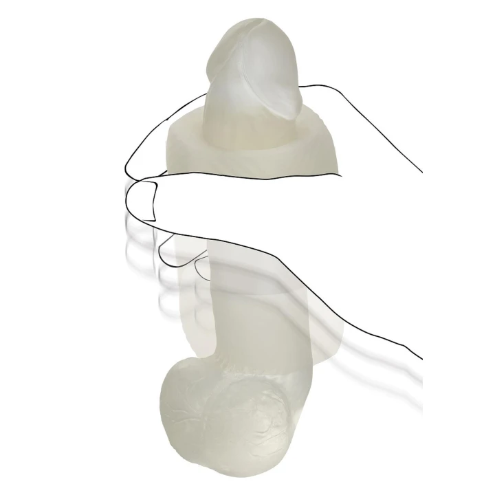 Stroker silikonowy Slop Top Nasty Luv, teksturowany, świecący w ciemności