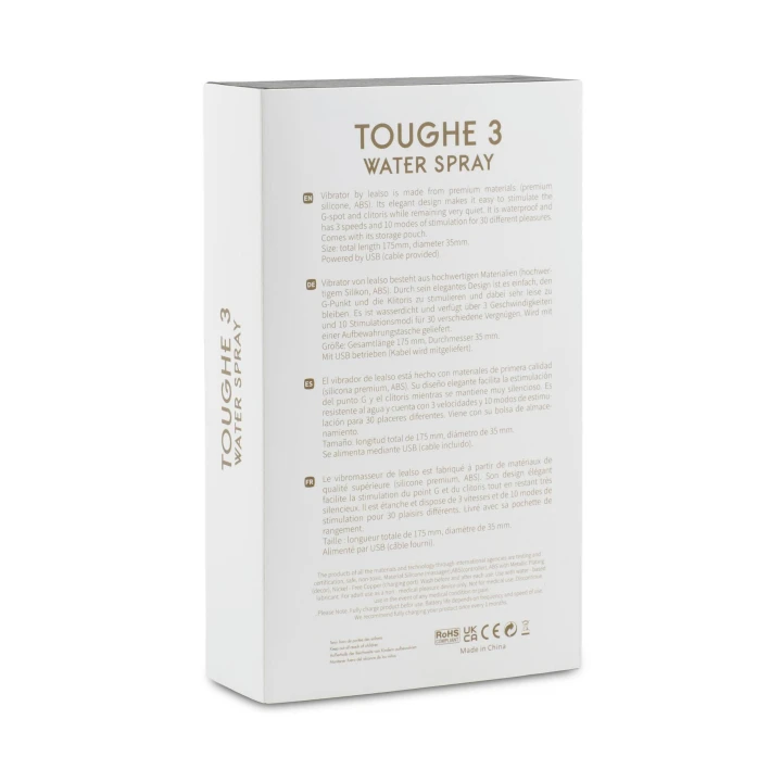 Wibrator dualny B - Series TOUGHE 3 — 30 trybów, silikon, IPX4