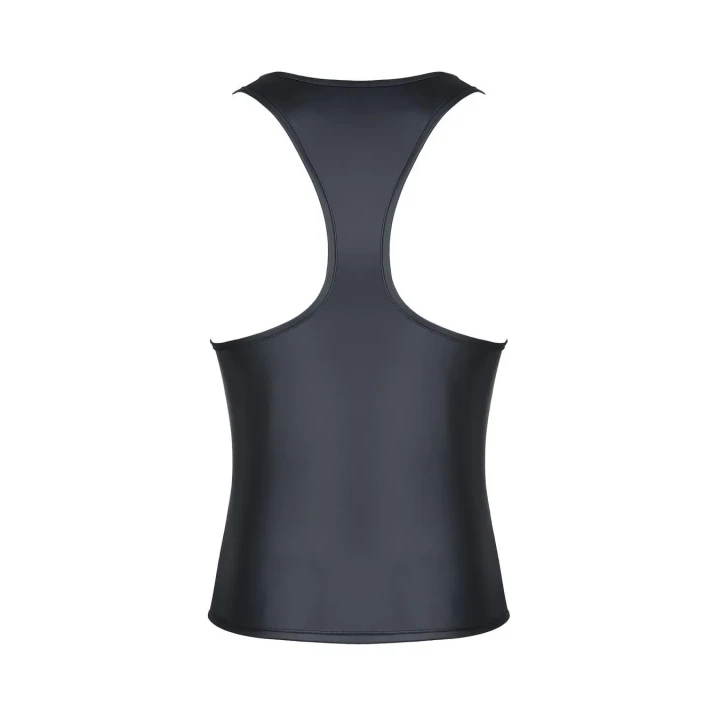 Koszulka męska REGNES FETISH PLANET, elastyczna, bez rękawów, z ozdobną taśmą