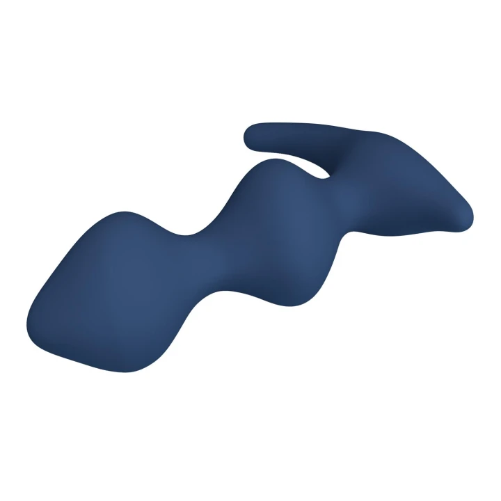 Masażer prostaty Mr. Play David, 11,8 cm, ergonomiczny kształt, niebieski silikon