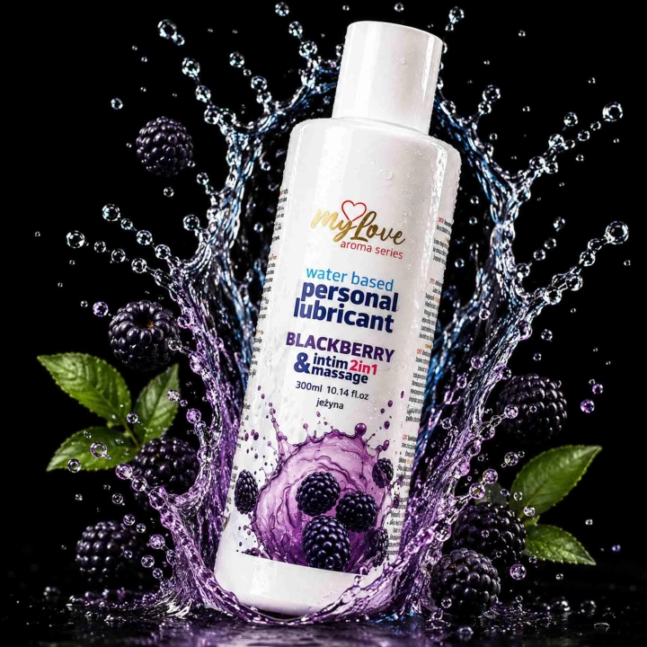 Żel intymny i do masażu MyLove Aroma Series wodny 2w1 jeżyna 300 ml