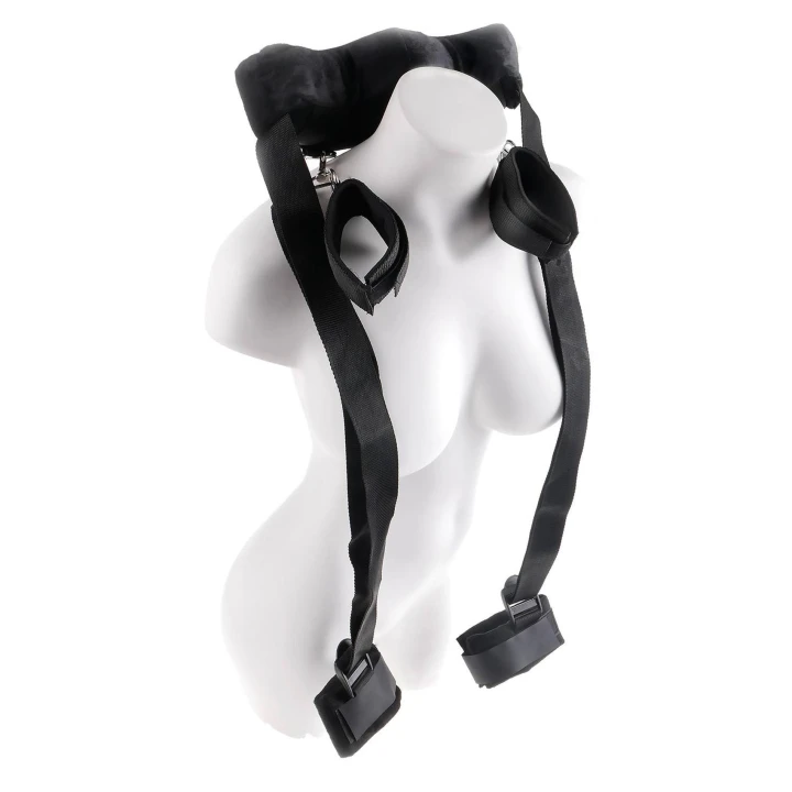 Uchwyt do pozycji z kajdankami FETISH FANTASY SERIES, regulowane paski, metal/nylon