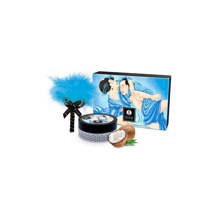 Puder do masażu kokosowy spożywczy - Kissable, bez dodatku cukru, właściwości osuszające