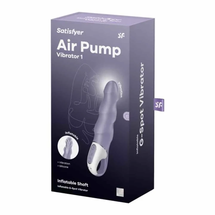 Wibrator do stymulacji punktu G Satisfyer Air Pump – wodoodporny, silikonowy, regulowana średnica