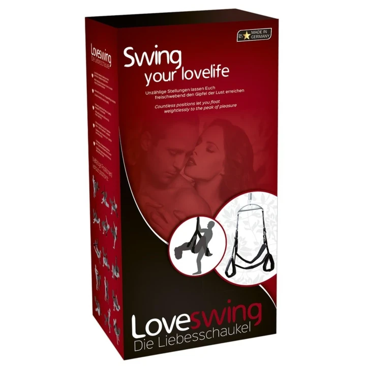 Huśtawka miłosna "Love Swing" - poliester, komfortowe ramiączka, nieograniczone pozycje