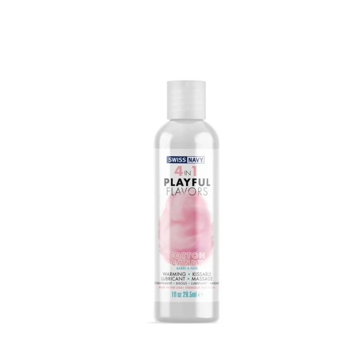 Lubrykant 4w1 Swiss Navy® – Smak Cotton Candy, Jedwabisty, Bezcukrowy 30 ml