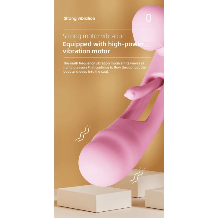 Wibrator Corse, silikonowy, 36 funkcji wibracji i tappingu, ładowanie USB