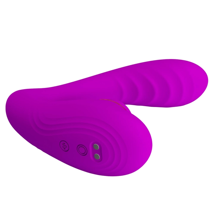 Stymulator łechtaczki Pretty Love Naty — silikon, 10 trybów wibracji, 7 pulsacji