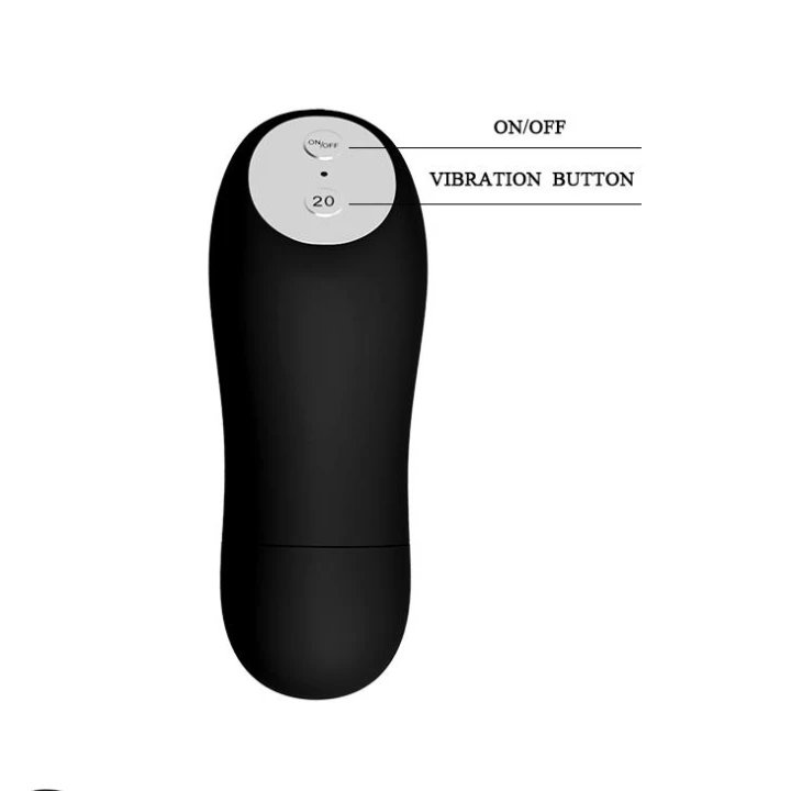 Stymulator łechtaczkowy BAILE - Zdalnie sterowany, 20 wzorów wibracji, Silikon