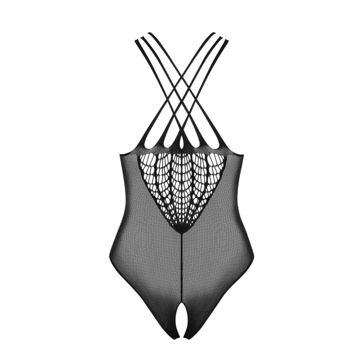 Body OBSESSIVE B118, rozmiary S/M/L, elastyczna dzianina 90% nylonu, otwarty krok