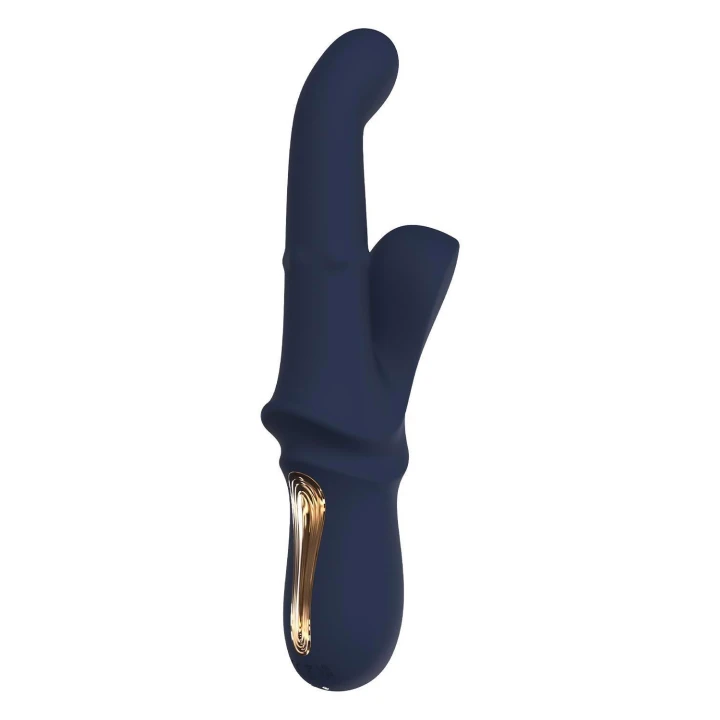 Wibrator duo Goddess Iris z silikonu, 10 trybów wibracji, wodoodporny IPX6