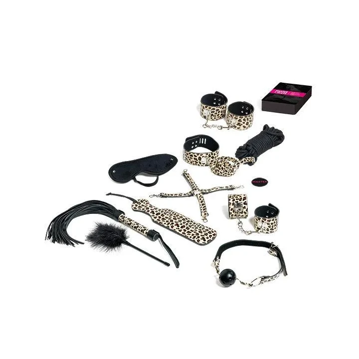 Gra erotyczna Master & Slave z akcesoriami, instrukcją, 10 języków, 18+