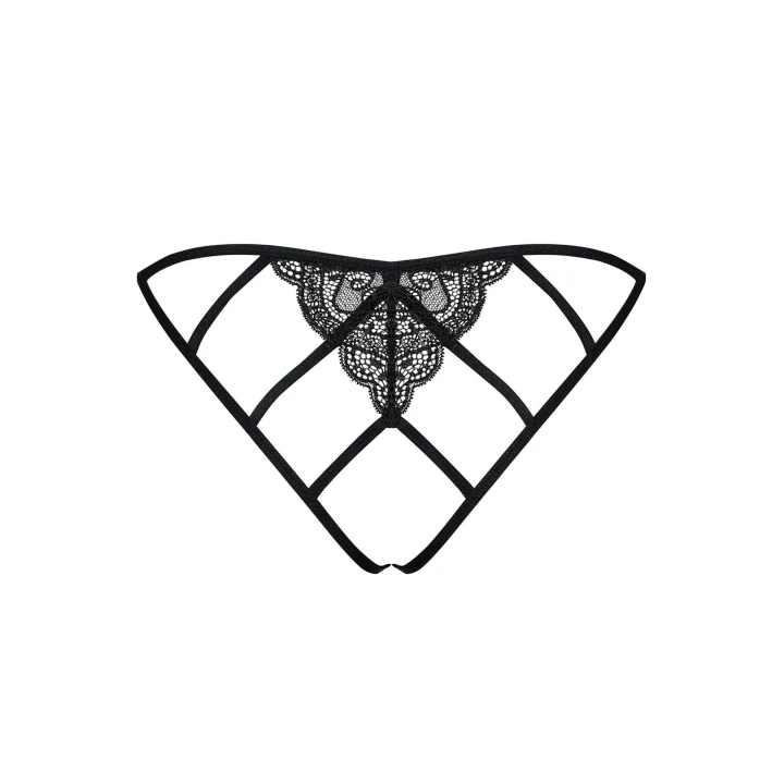 Figi otwarte Miamor OBSESSIVE, L/XL, koronka, elastyczne paseczki, odważny krój