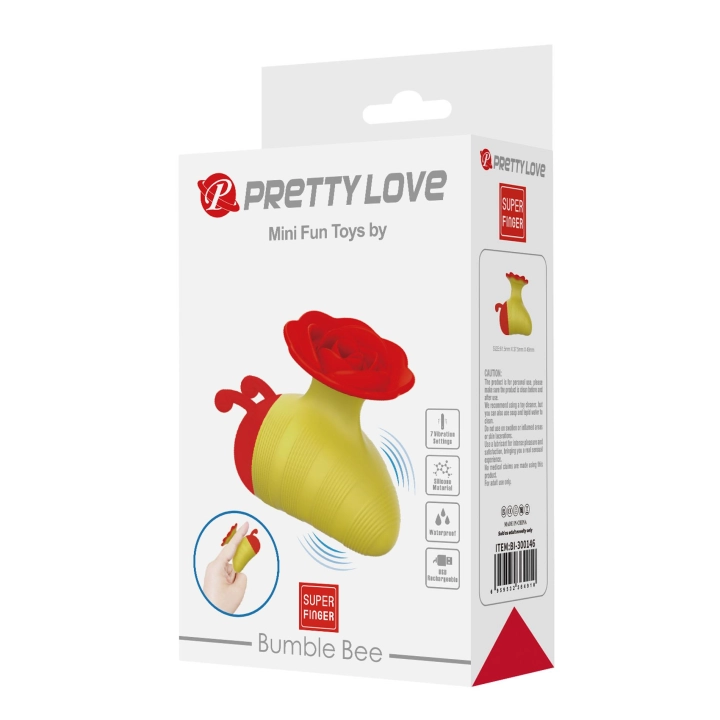 Wibrator PRETTY LOVE Little Bee – 7 programów, wodoodporny, ładowanie USB