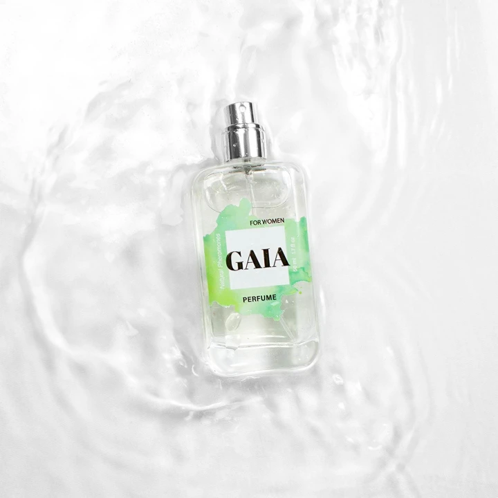 Perfumy damskie Gaia z feromonami, 50 ml, cytrusowo-owocowy zapach, cruelty-free