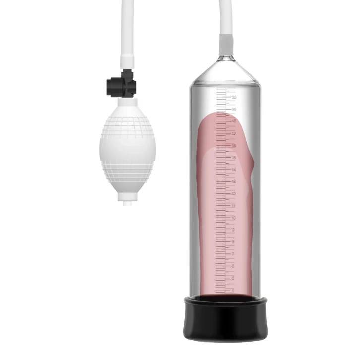 Pompa do penisa FUSION X – przezroczysta, 20 cm długości, materiał: poliwęglan, silikon