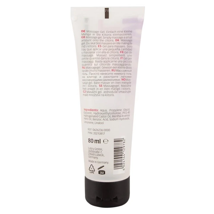 Żel orgazmowy Just Play 80 ml z olejkiem miętowym, zwiększający podniecenie, wegański