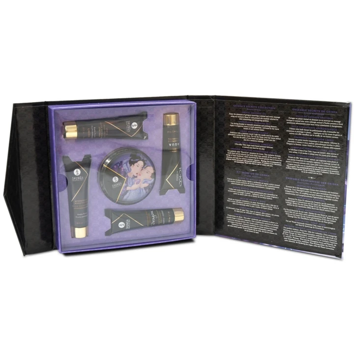 Zestaw do masażu - Shunga Geisha's Secret, 5 luksusowych produktów, egzotyczne aromaty