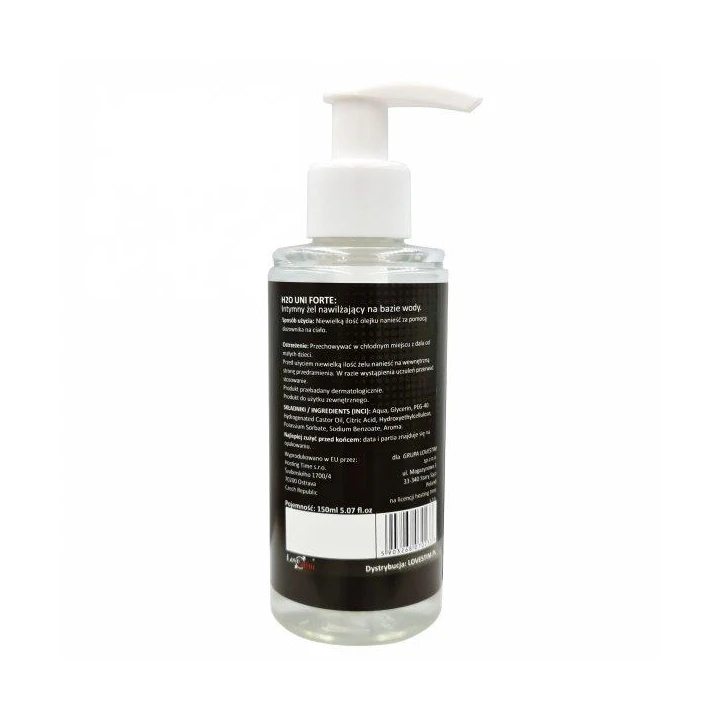 Żel nawilżający LoveStim H2O UNI FORTE 150 ml - Gęsty, ekstremalnie śliski, wodny