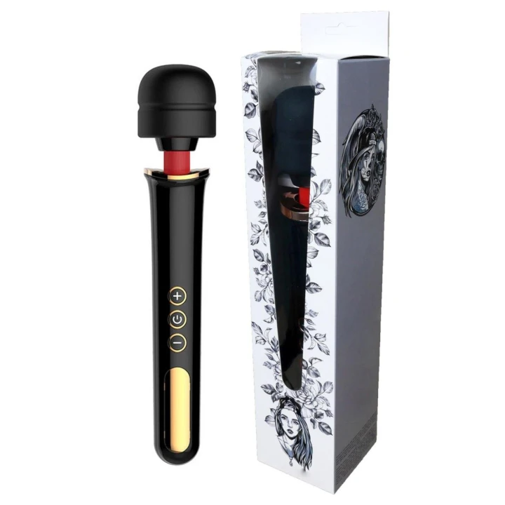 Masażer do ciała - Super Power, 10 funkcji, ergonomiczny uchwyt, silikon/ABS