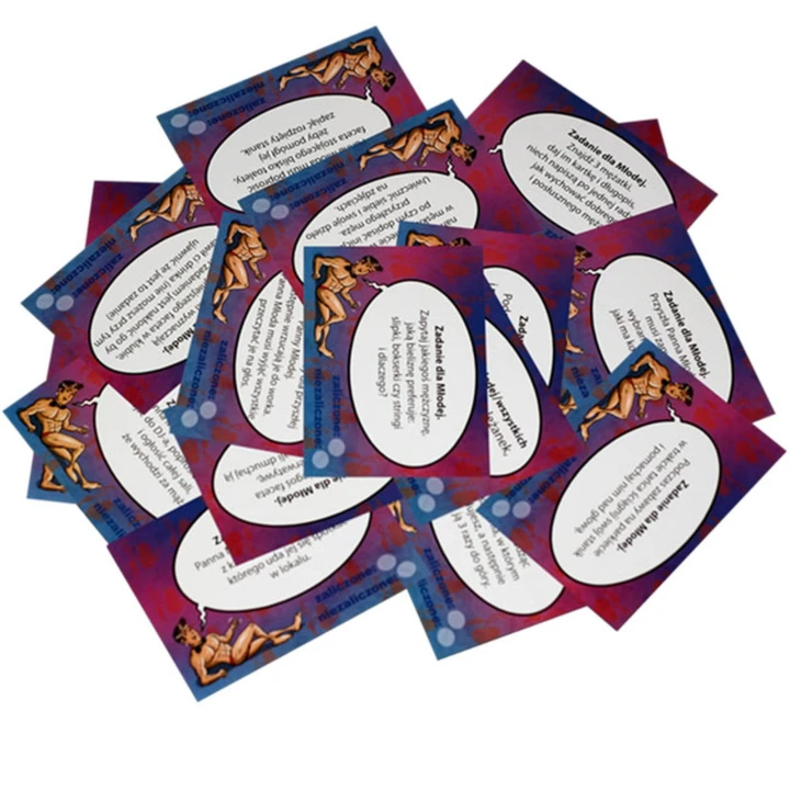 Gra Karciana - Wieczór Panieński, 32 Karty z Zadaniami, Praktyczny Format A6