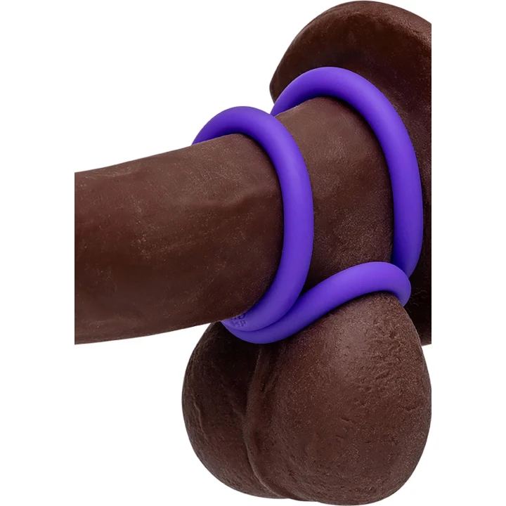 Pierścień na penisa - ROMP Remix Trio, silikon, 3 elastyczne pierścienie